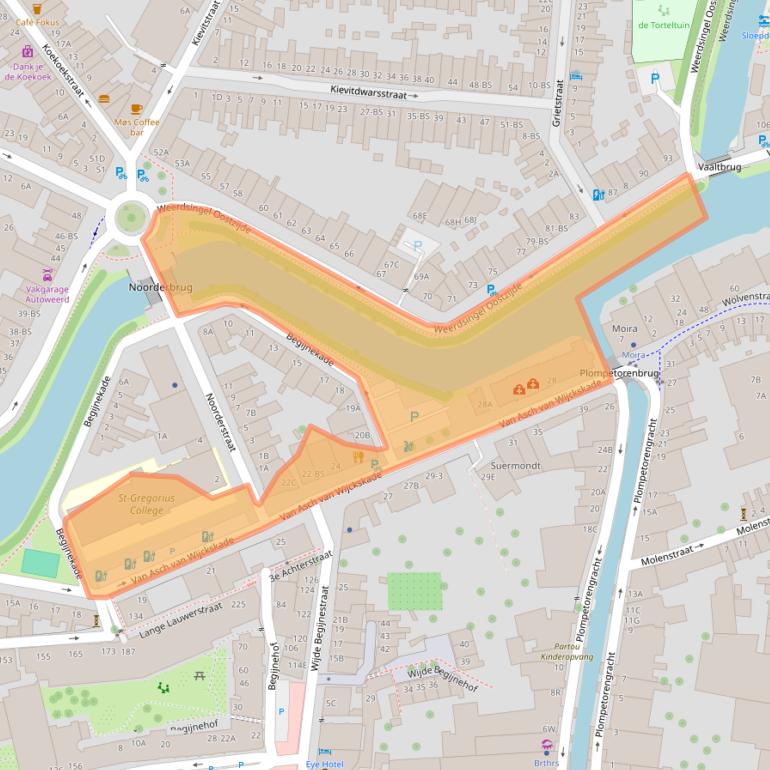 Kaart van postcodegebied 3512VS.