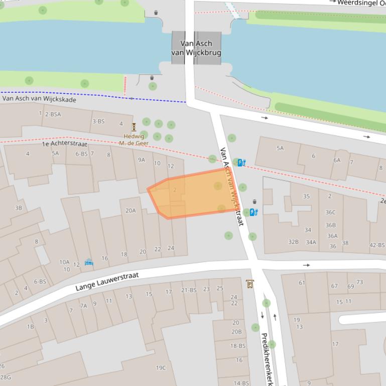 Kaart van postcodegebied 3512VZ.