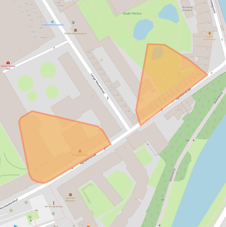 Kaart van postcodegebied 3512XB.