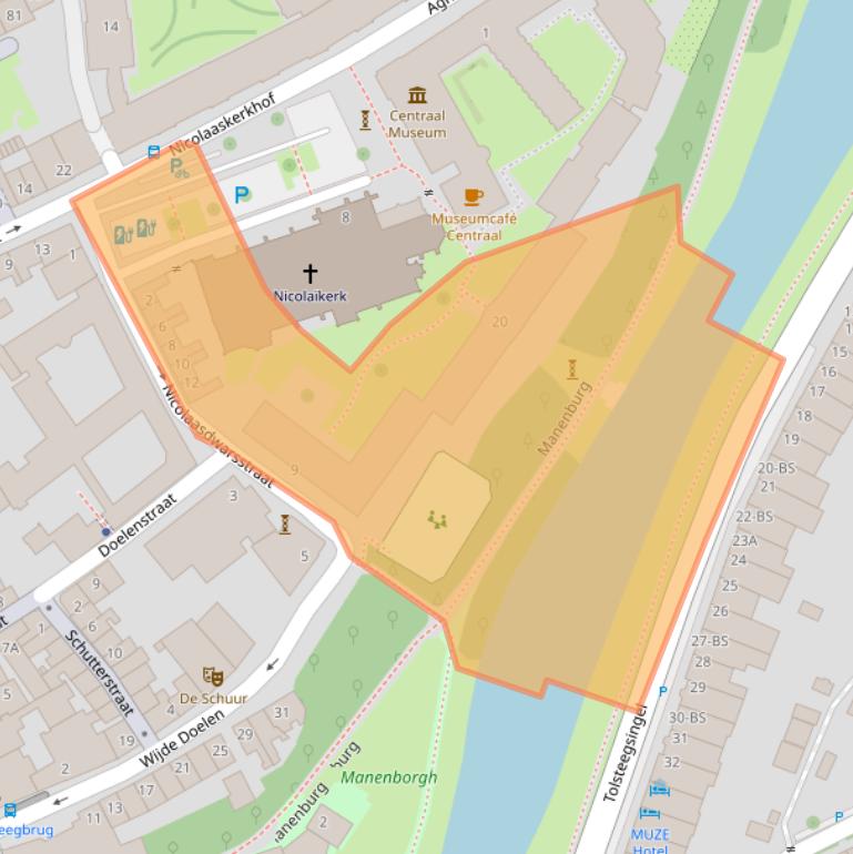 Kaart van postcodegebied 3512XH.