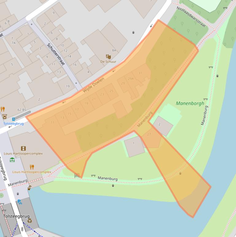 Kaart van postcodegebied 3512XM.