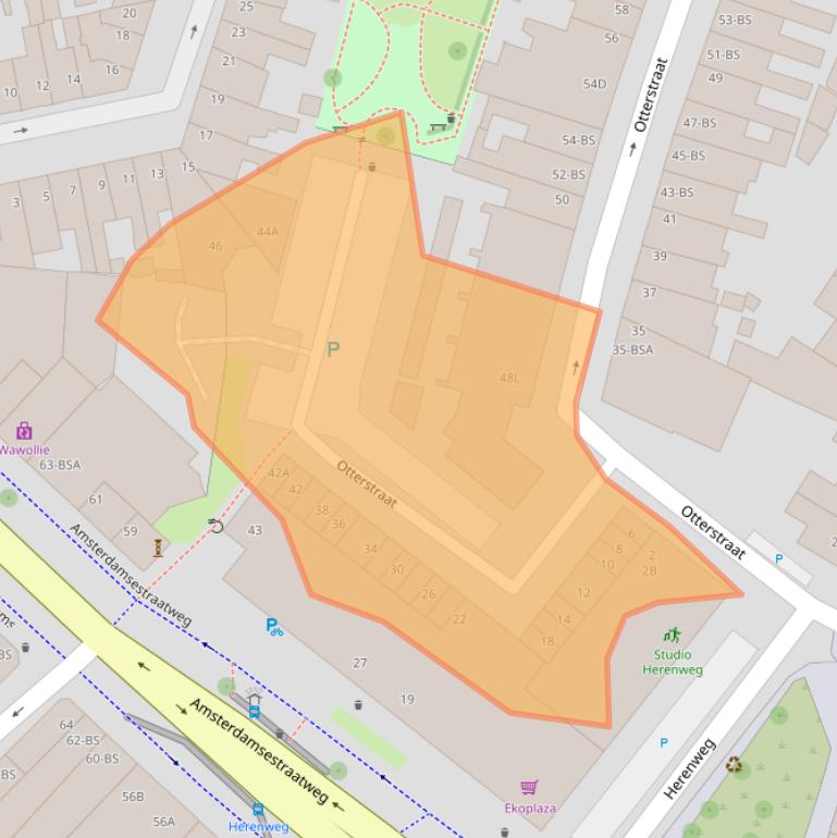 Kaart van postcodegebied 3513CM.