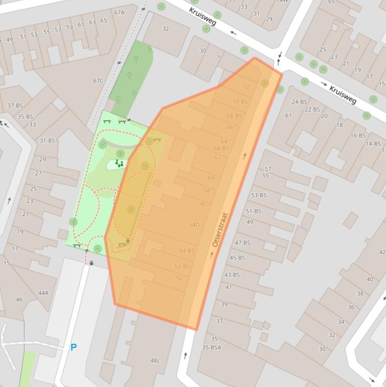 Kaart van postcodegebied 3513CN.