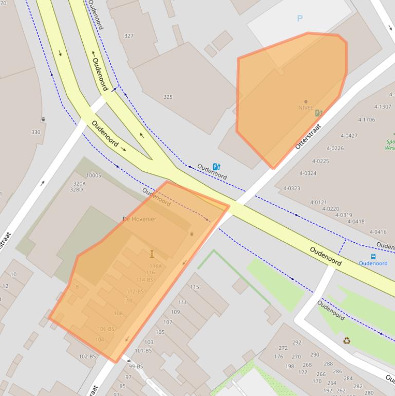 Kaart van postcodegebied 3513CR.