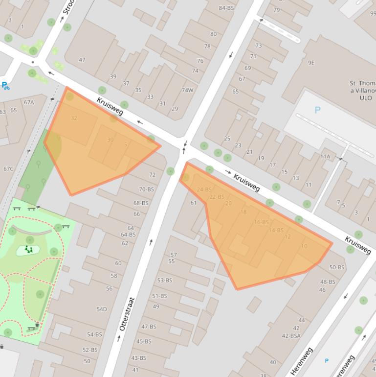 Kaart van postcodegebied 3513CT.