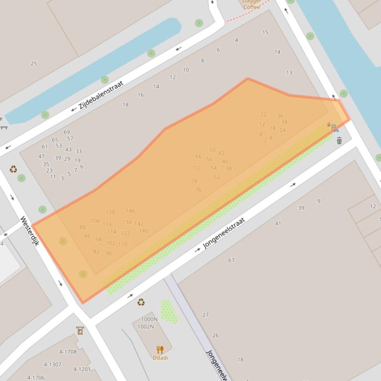 Kaart van postcodegebied 3513DB.