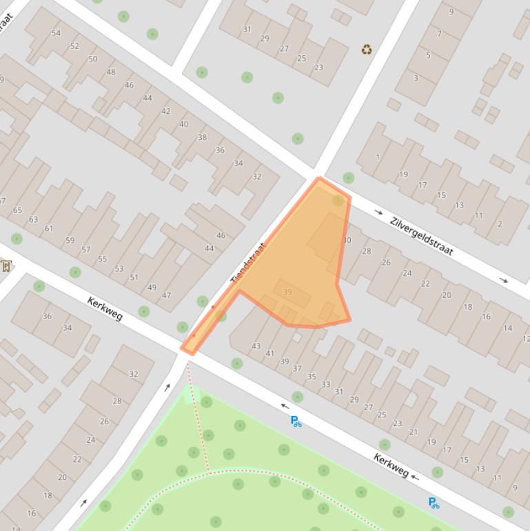 Kaart van postcodegebied 3513EA.