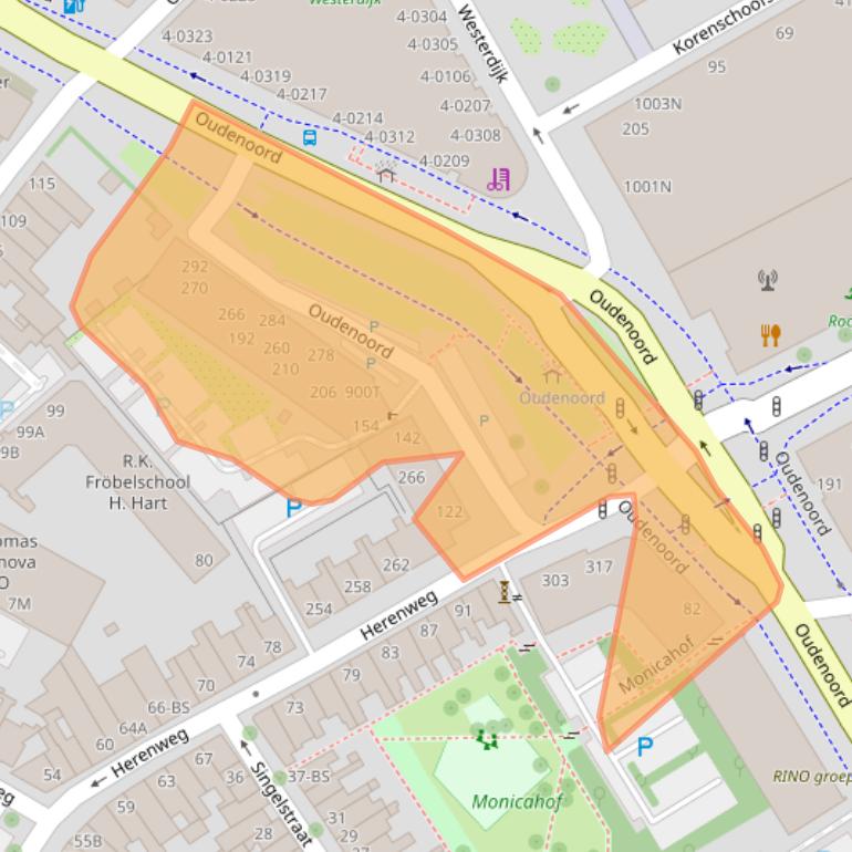 Kaart van postcodegebied 3513EV.