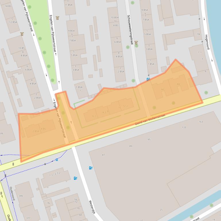 Kaart van postcodegebied 3513GB.