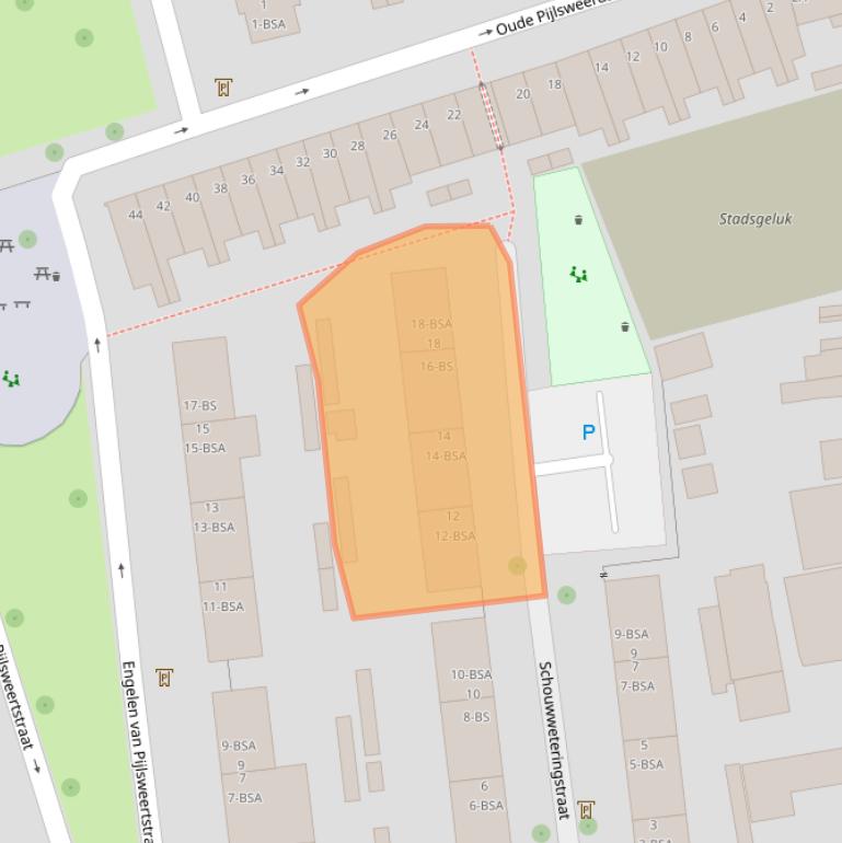 Kaart van postcodegebied 3513GK.