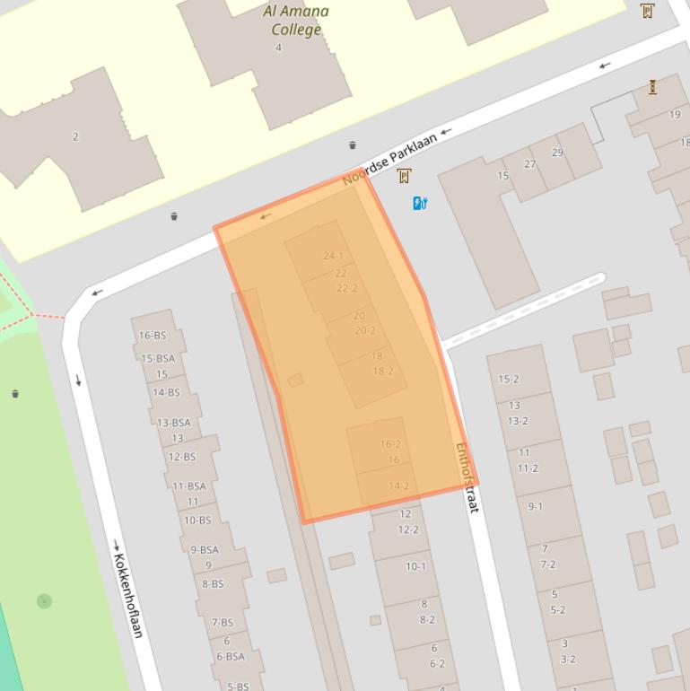 Kaart van postcodegebied 3513GT.