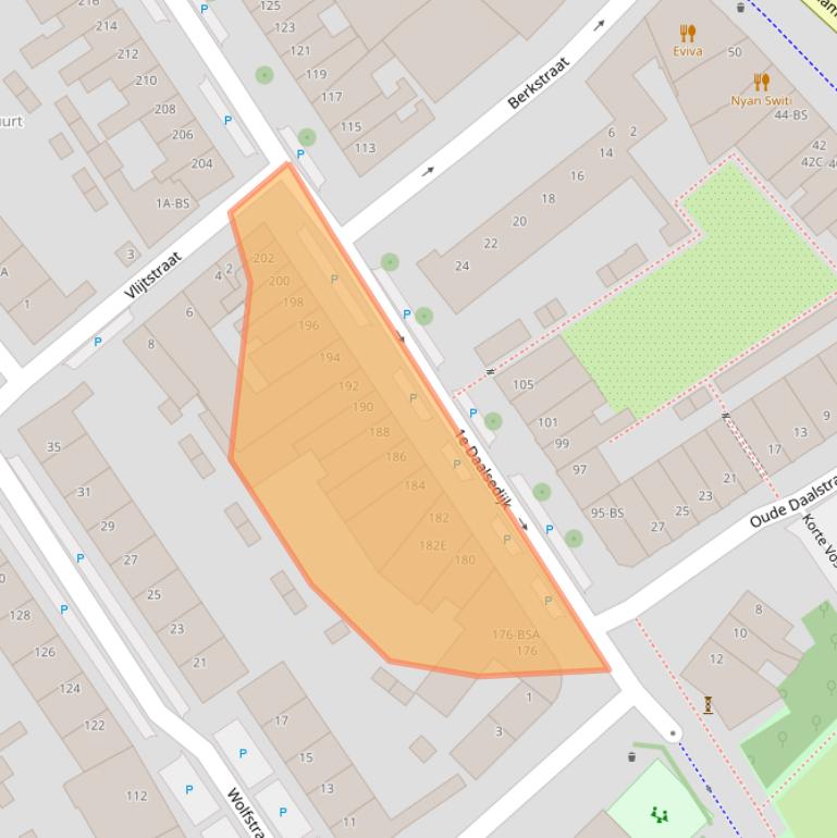 Kaart van postcodegebied 3513TH.