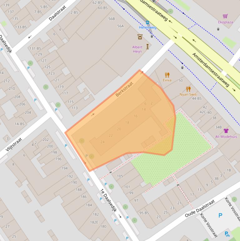 Kaart van postcodegebied 3513TR.