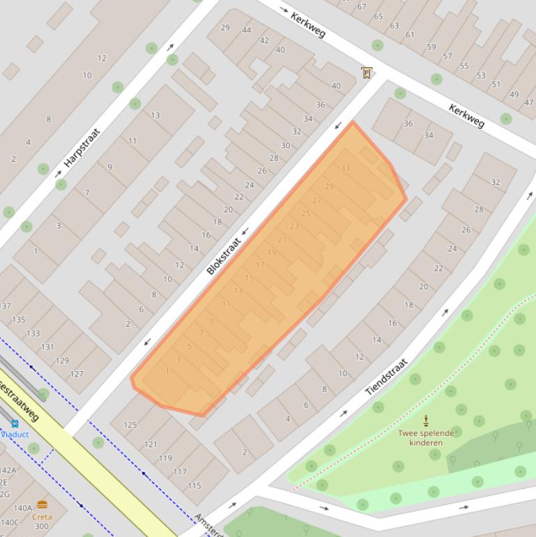 Kaart van postcodegebied 3513VK.