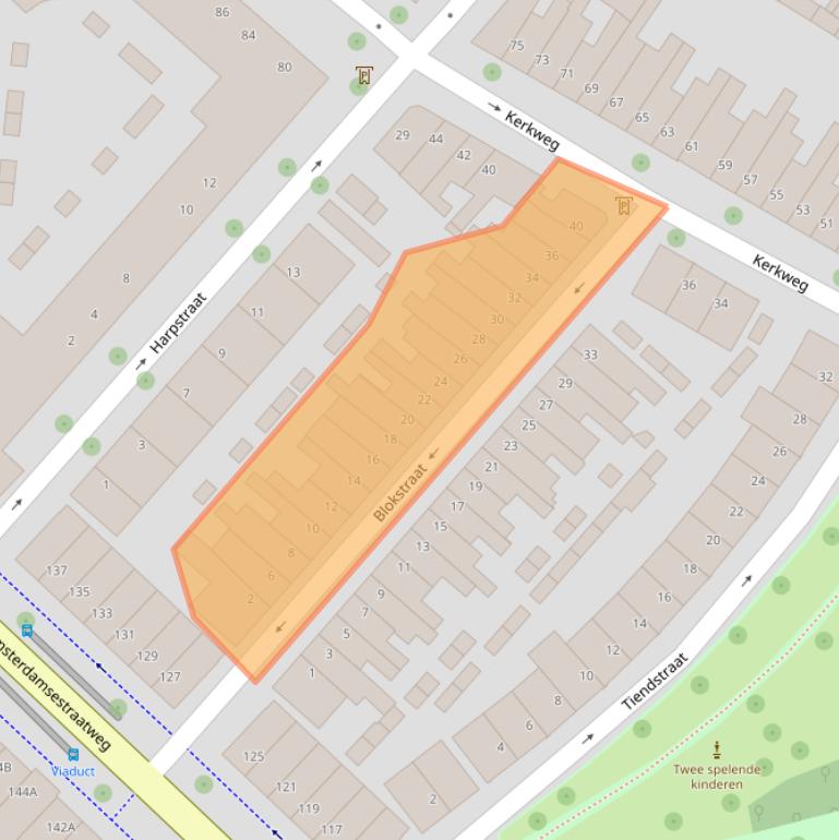 Kaart van postcodegebied 3513VL.