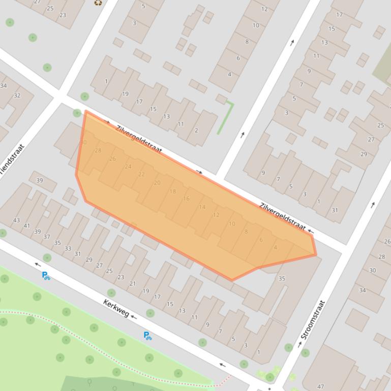 Kaart van postcodegebied 3513VR.