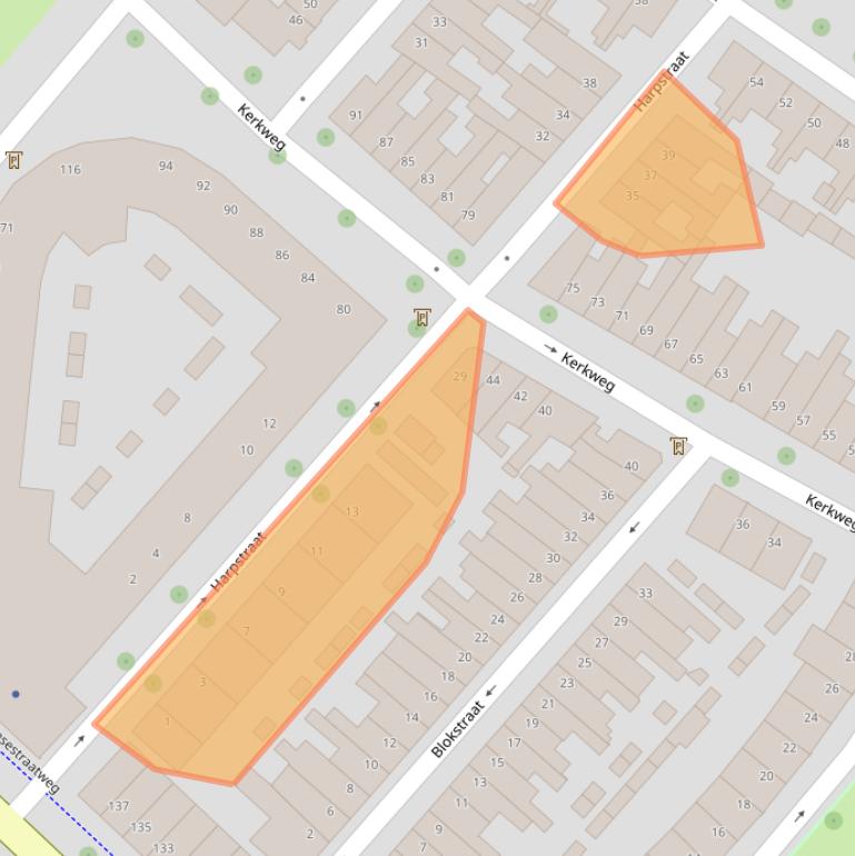 Kaart van postcodegebied 3513XA.