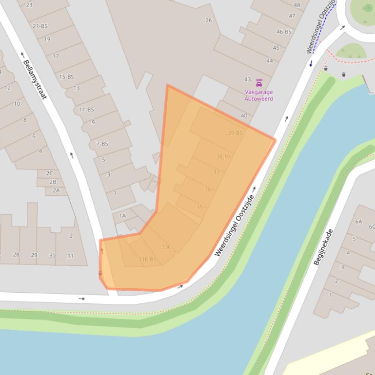 Kaart van postcodegebied 3514AC.