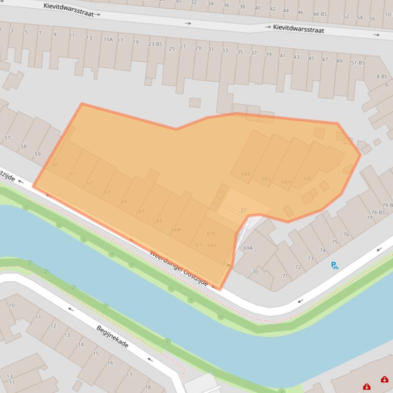 Kaart van postcodegebied 3514AG.