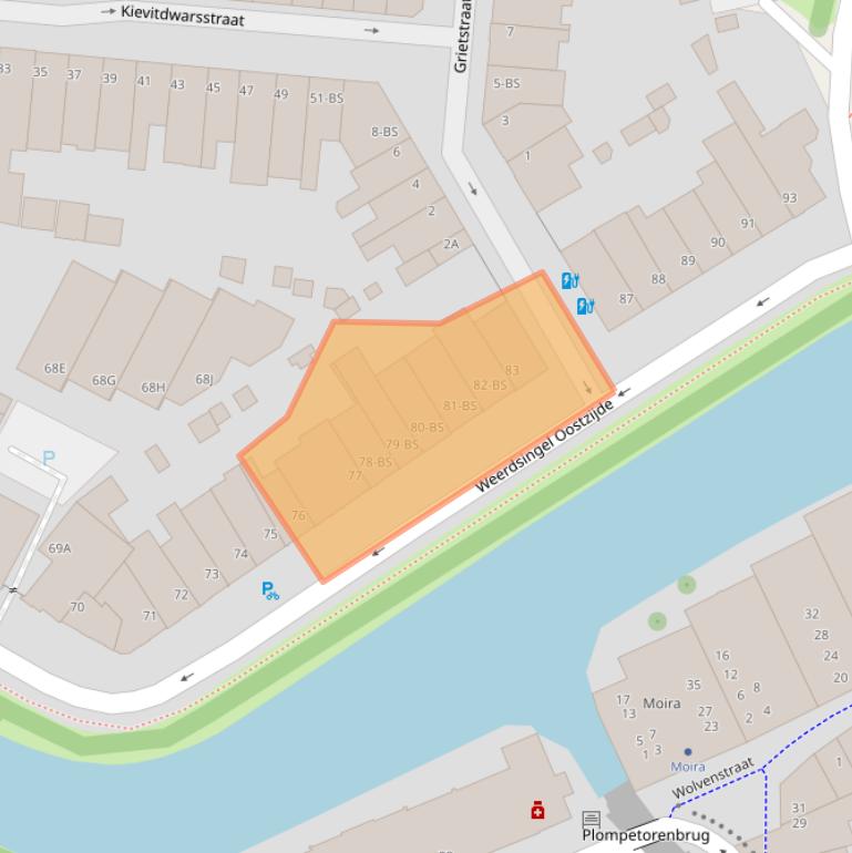 Kaart van postcodegebied 3514AJ.