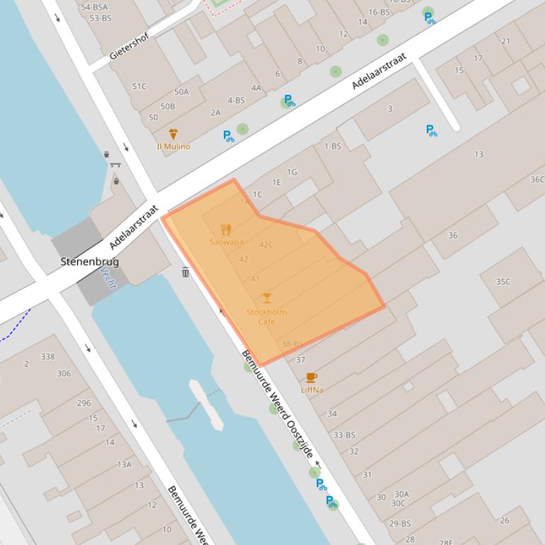 Kaart van postcodegebied 3514AR.