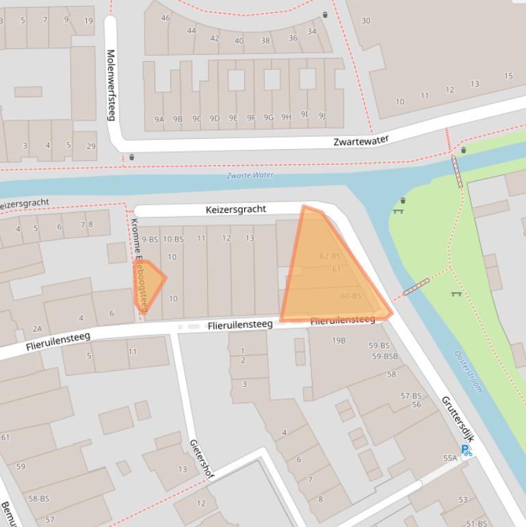 Kaart van postcodegebied 3514BK.