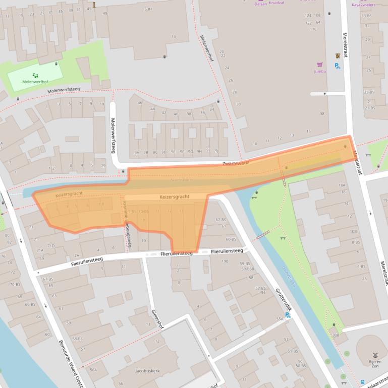 Kaart van postcodegebied 3514BM.