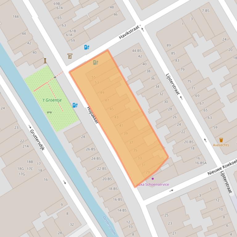 Kaart van postcodegebied 3514BT.