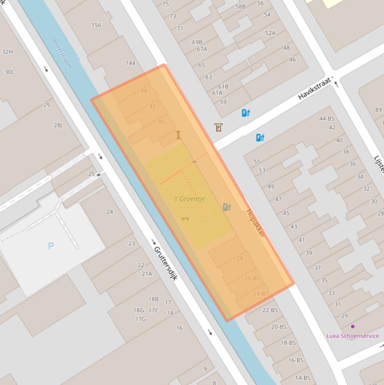 Kaart van postcodegebied 3514BX.