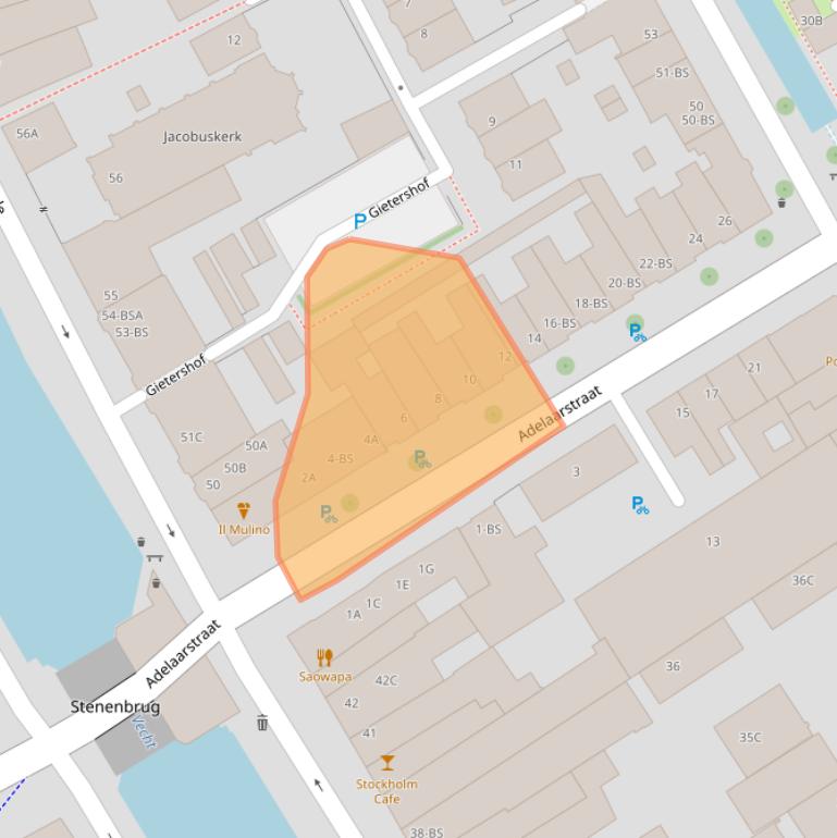 Kaart van postcodegebied 3514CD.