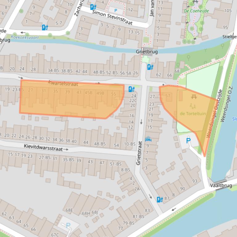Kaart van postcodegebied 3514ET.