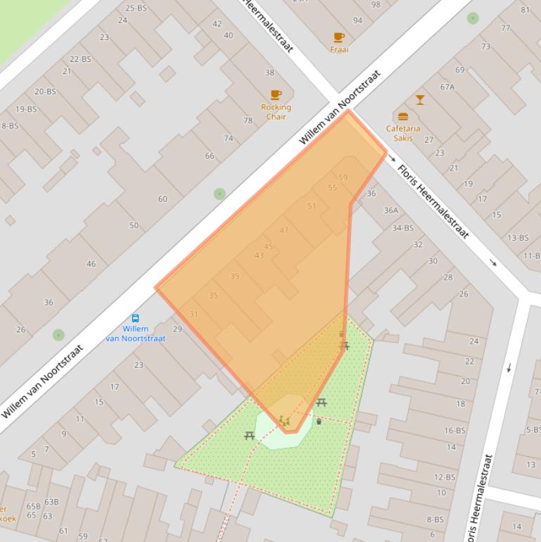 Kaart van postcodegebied 3514GB.