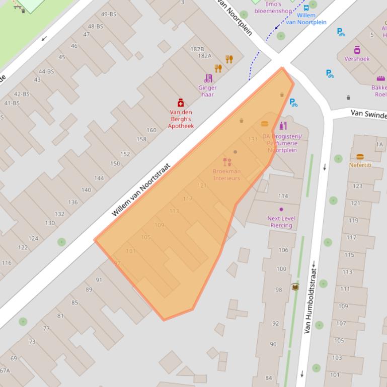 Kaart van postcodegebied 3514GD.