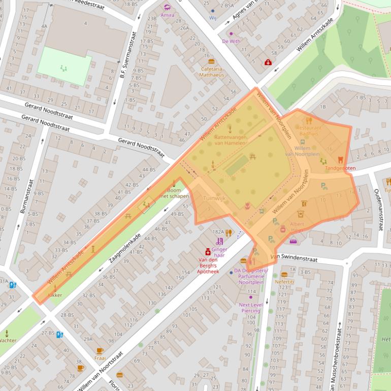 Kaart van postcodegebied 3514GK.
