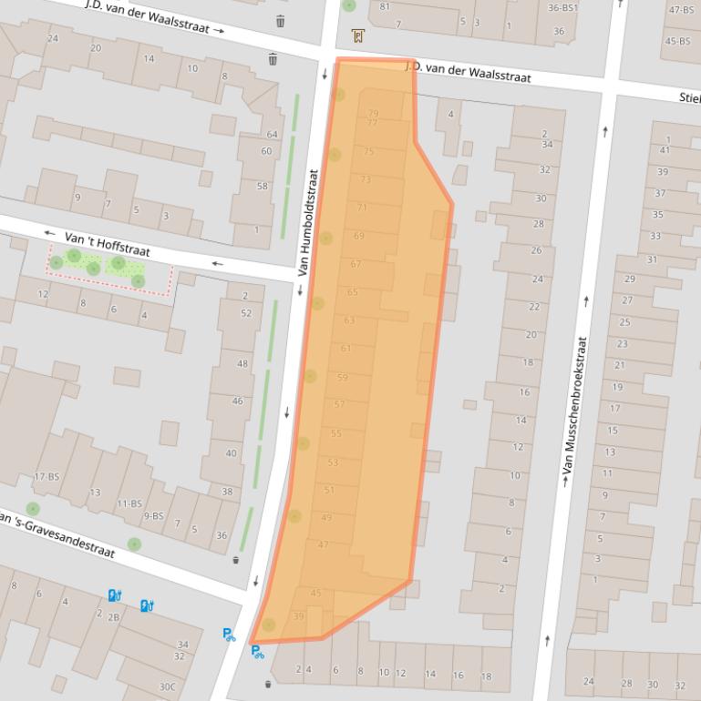 Kaart van postcodegebied 3514GM.