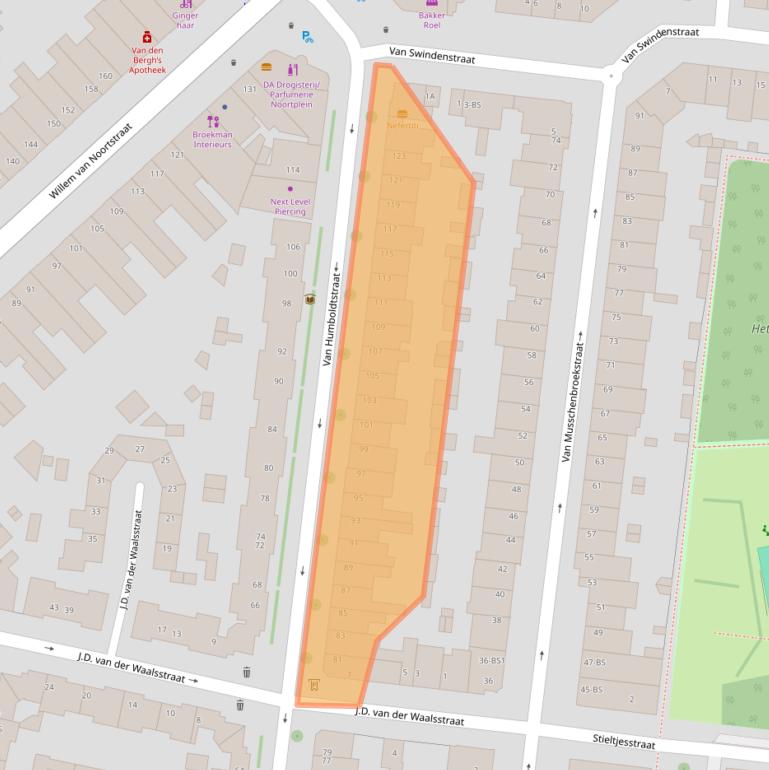 Kaart van postcodegebied 3514GN.