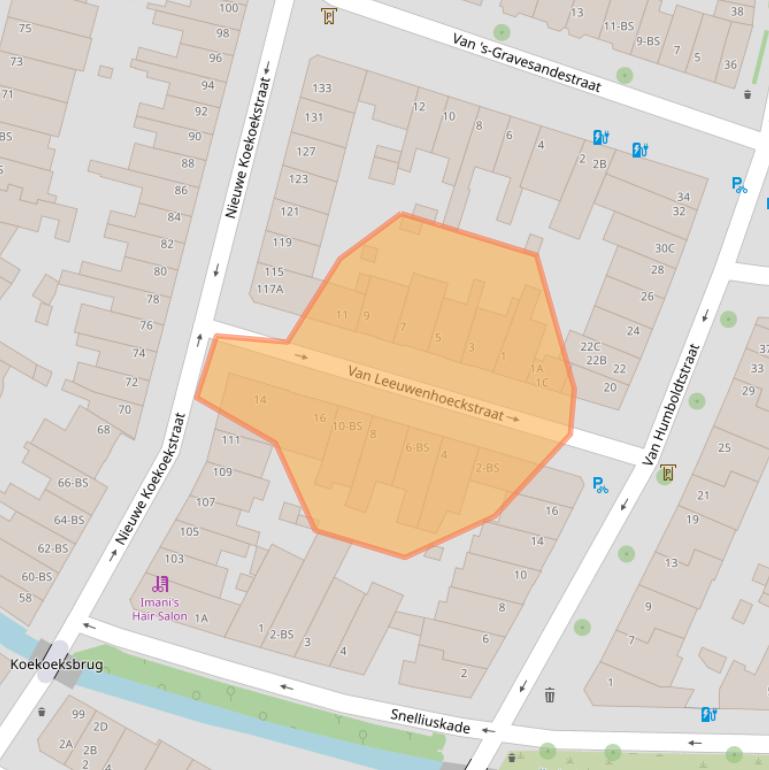 Kaart van postcodegebied 3514GW.