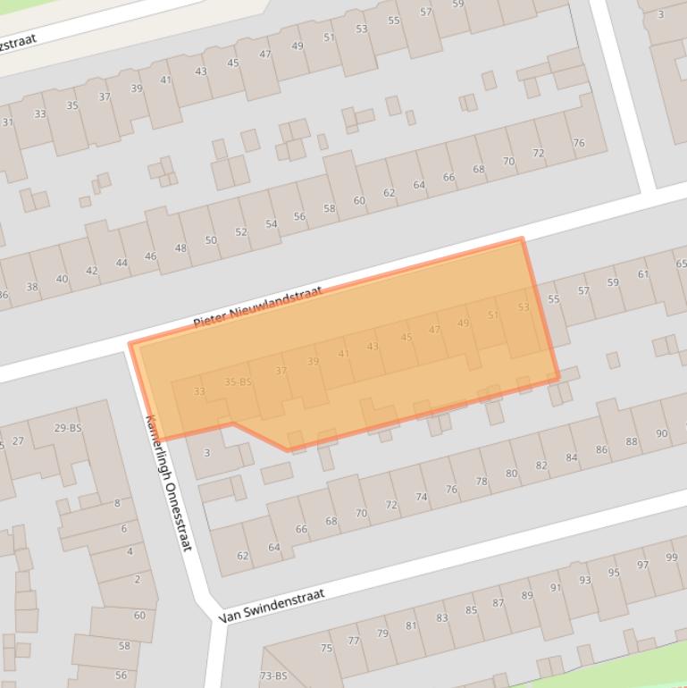 Kaart van postcodegebied 3514HC.