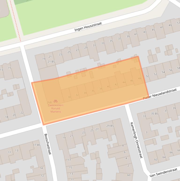 Kaart van postcodegebied 3514HJ.