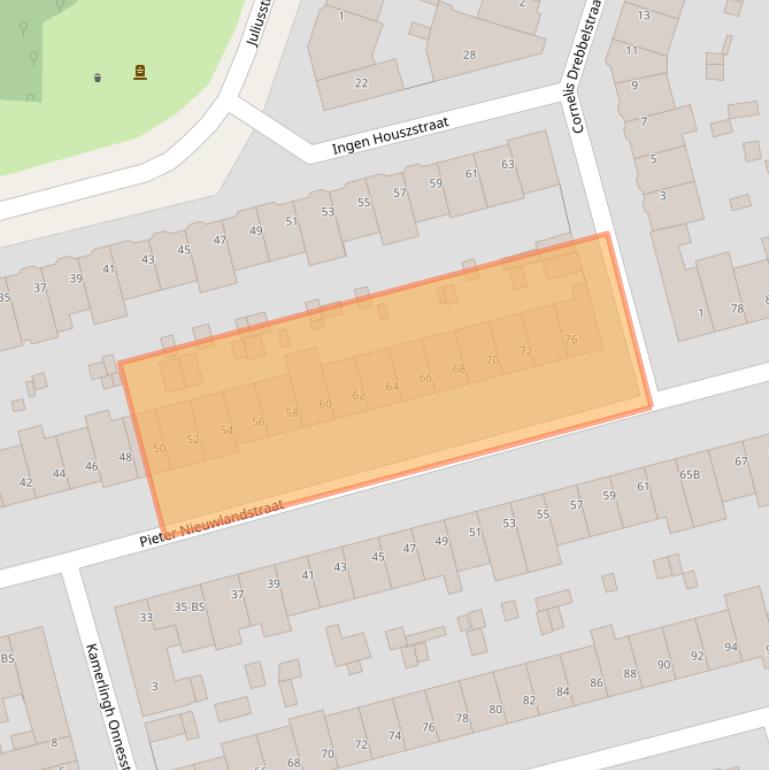 Kaart van postcodegebied 3514HK.