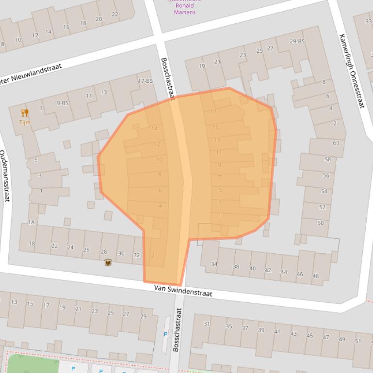 Kaart van postcodegebied 3514HN.