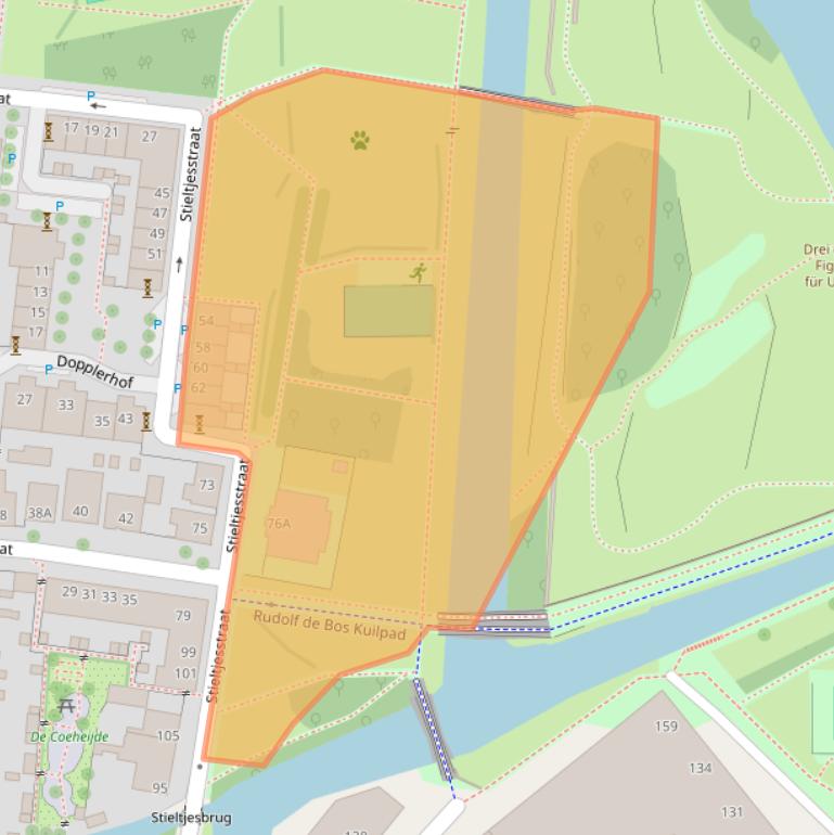 Kaart van postcodegebied 3514JD.