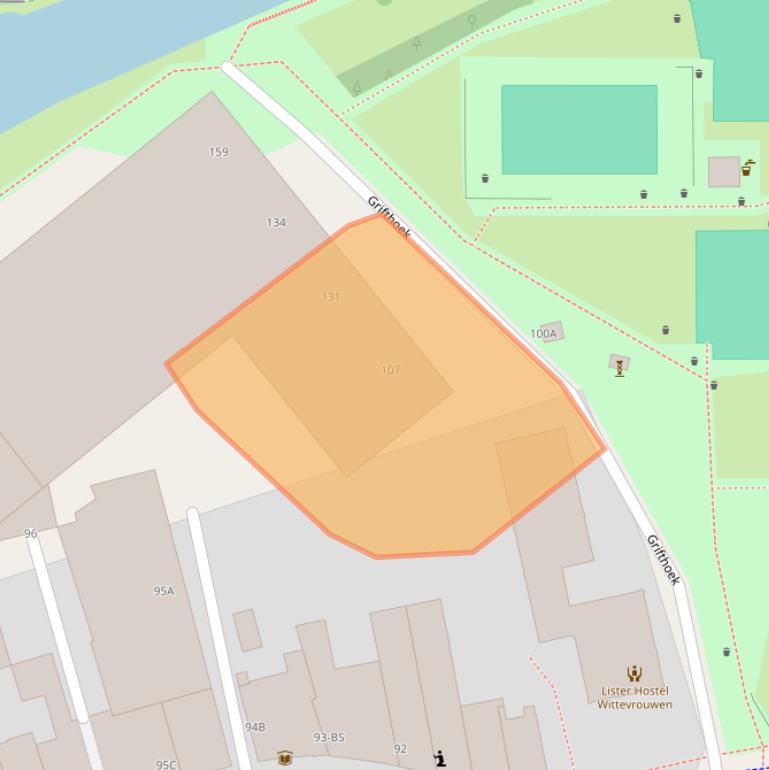 Kaart van postcodegebied 3514JJ.