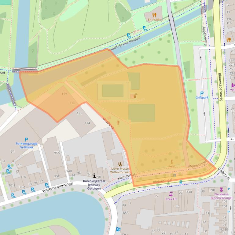 Kaart van postcodegebied 3514JK.