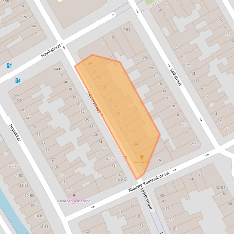 Kaart van postcodegebied 3514TB.