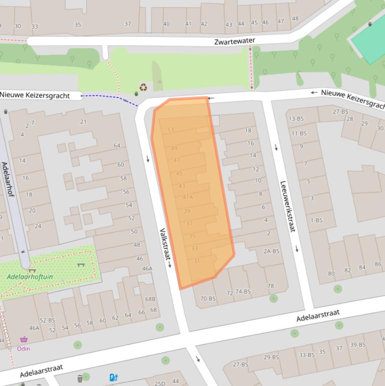 Kaart van postcodegebied 3514TH.