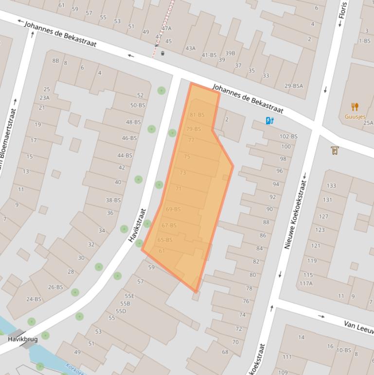 Kaart van postcodegebied 3514TN.
