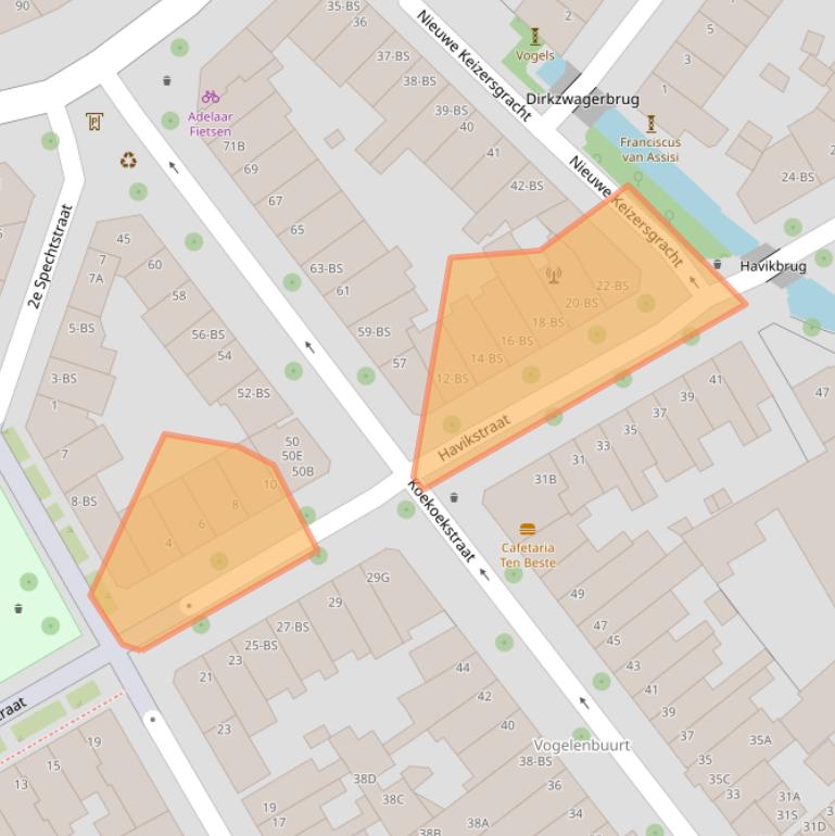 Kaart van postcodegebied 3514TP.