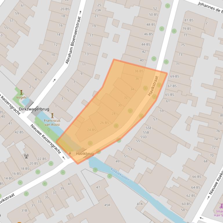 Kaart van postcodegebied 3514TR.