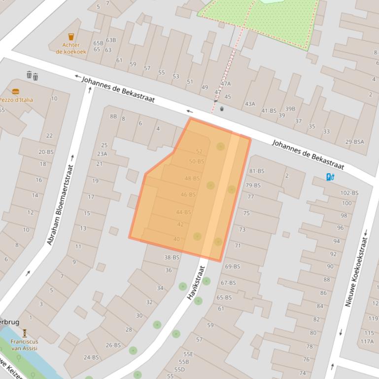 Kaart van postcodegebied 3514TS.